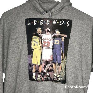 LEGENDS Hoodie Sweatshirt Jordan Bryant LeBron Gildan Friends Dry Blend 2XL